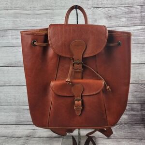 La Sella Roma Leather Back Pack Traveling Bag Handmade Italian Styling